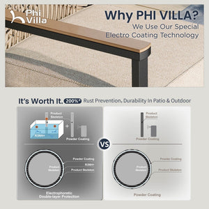 Mirage Rattan Rope Patio Dining Chairs-Phi Villa