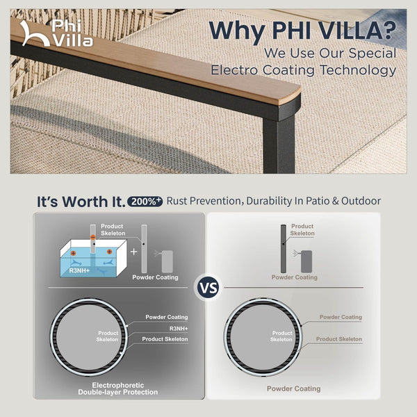 Mirage Rattan Rope Patio Dining Chairs-Phi Villa