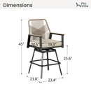 Phi Villa Mirage Rope-art High Bar Stools for Outdoor Pub