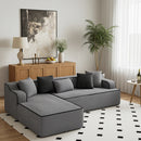 Phi Villa 104" Deluxe Indoor Modular Cloud Sectional Couch Assembly-free Ready-to-use Sofa