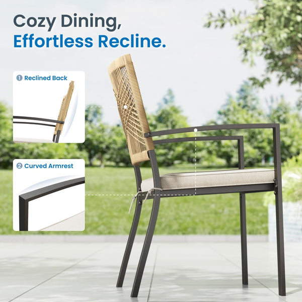 Sarasota 8-Seater Outdoor Dining Set with Large Square Table