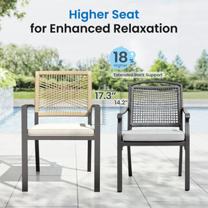 Sarasota 8-Seater Outdoor Dining Set with Large Square Table