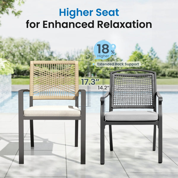 Sarasota 8-Seater Outdoor Dining Set with Large Square Table