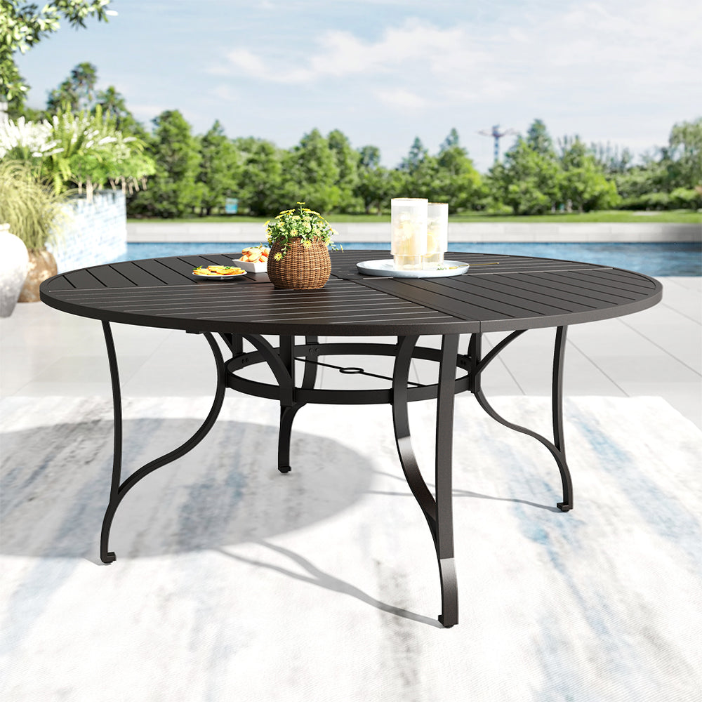 Enlarged 67" Round Outdoor Dining Table