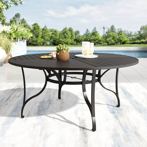 Enlarged 67" Round Outdoor Dining Table