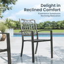 Patio Stackable Dining Chairs for Deck,Backyard PHI VILLA