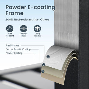 7-Piece Outdoor Patio Dining Set 6 Swivel Chairs and Rectangle Steel Table PHI VILLA