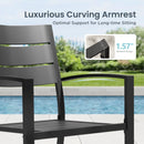 Veranda Oudoor Stackable Steel Stantionary Dining Chairs