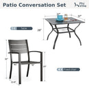 Veranda 4-Seater Outdoor Dining Set with Square Table