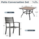 Veranda 4-Seater Outdoor Dining Set with Square Table