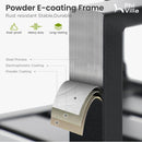 9-Piece Patio Dining Set with 60" Large Square Table for Garden, Big Family Phi Villa