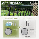 7-Piece Patio Dining Set with Rectangle Table & 6 Fashionable Dining Chairs