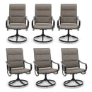 Patio Upgraded Padded Swivel Dining Chairs for Porch, Deck, Backyard PHI VILLA