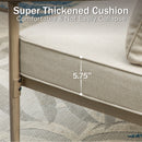 5-Seater Windsor Wood-Like Metal Sofa Set