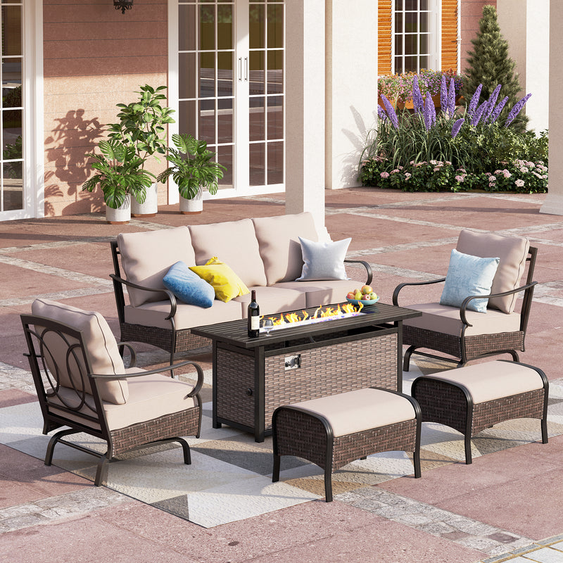 Phi-Villa-7-Seat-Outdoor-Steel_Rattan-Conversation-Sofa-Set-With-Wicker_Steel-Fire-Pit-Table