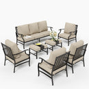 9-Seater Outdoor Metal Diamond Sofa Set for Sale