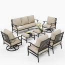 9-Seater Outdoor Metal Diamond Sofa Set for Sale