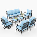 9-Seater Outdoor Metal Diamond Sofa Set for Sale