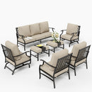 9-Seater Outdoor Metal Diamond Sofa Set for Sale