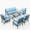 9-Seater Outdoor Metal Diamond Sofa Set for Sale