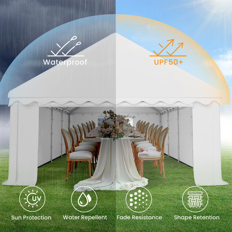 Phi Villa 20'x40' Heavy Duty Wedding Party Tent Outdoor Gazebo Shelter