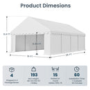 Phi Villa 20'x40' Heavy Duty Wedding Party Tent Outdoor Gazebo Shelter