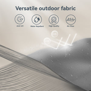 10ft 3 Tier Auto-tilt Patio Umbrella Outdoor Double Vented Umbrella