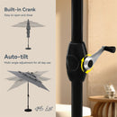 PHI VILLA 10ft 3 Tier Auto-tilt Patio Umbrella Outdoor Double Vented Umbrella