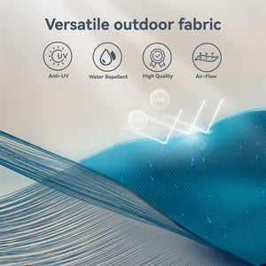 10ft 3 Tier Auto-tilt Patio Umbrella Outdoor Double Vented Umbrella