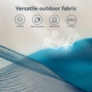 PHI VILLA 10ft 3 Tier Auto-tilt Patio Umbrella Outdoor Double Vented Umbrella