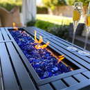 Outdoor Metal Diamond Sofa Set with Fire Pit Table for Sale