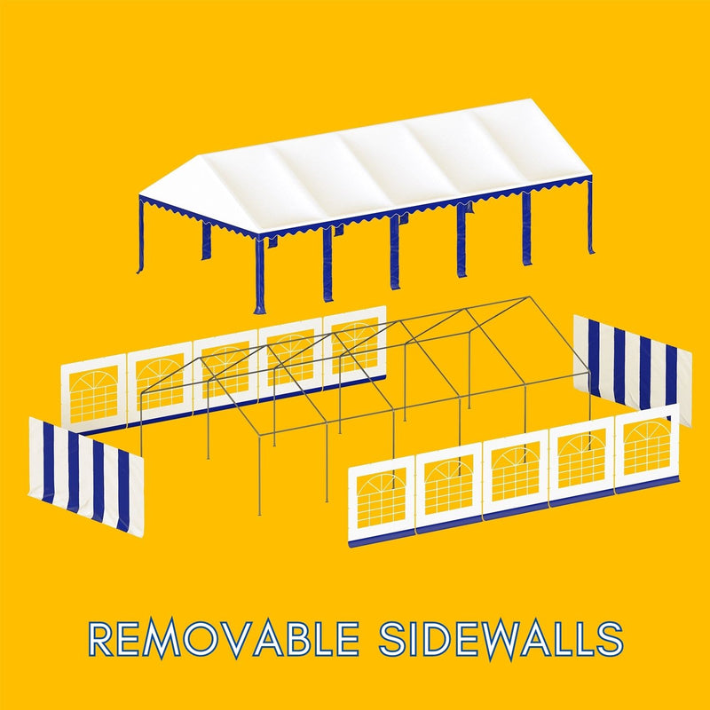 Phi Villa 26'X13' Heavy Duty Party Tent Wedding Event Shelter with Removable Sidewalls