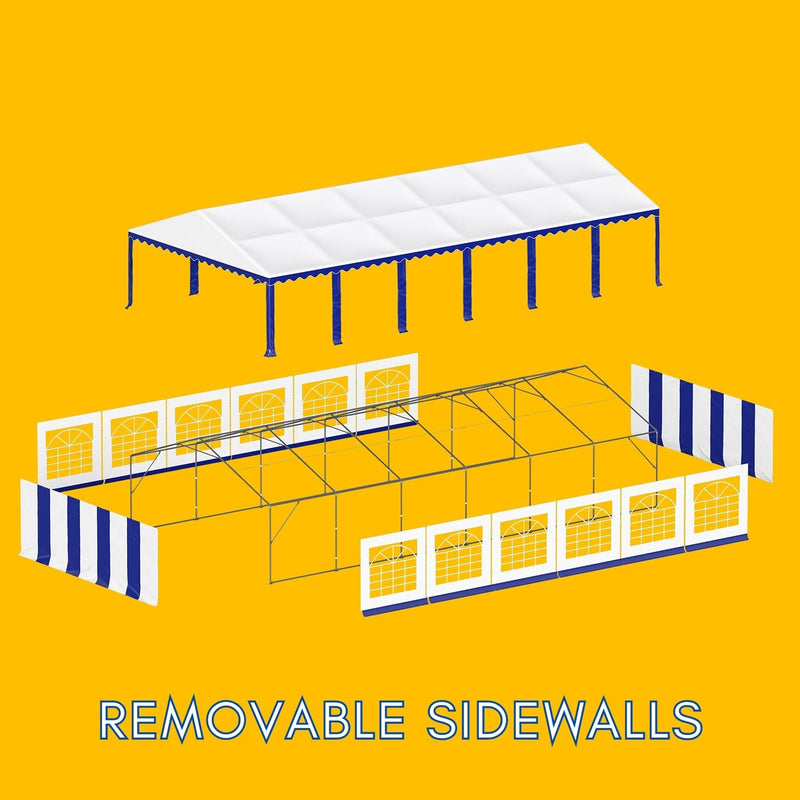Phi Villa 26'X13' Heavy Duty Party Tent Wedding Event Shelter with Removable Sidewalls