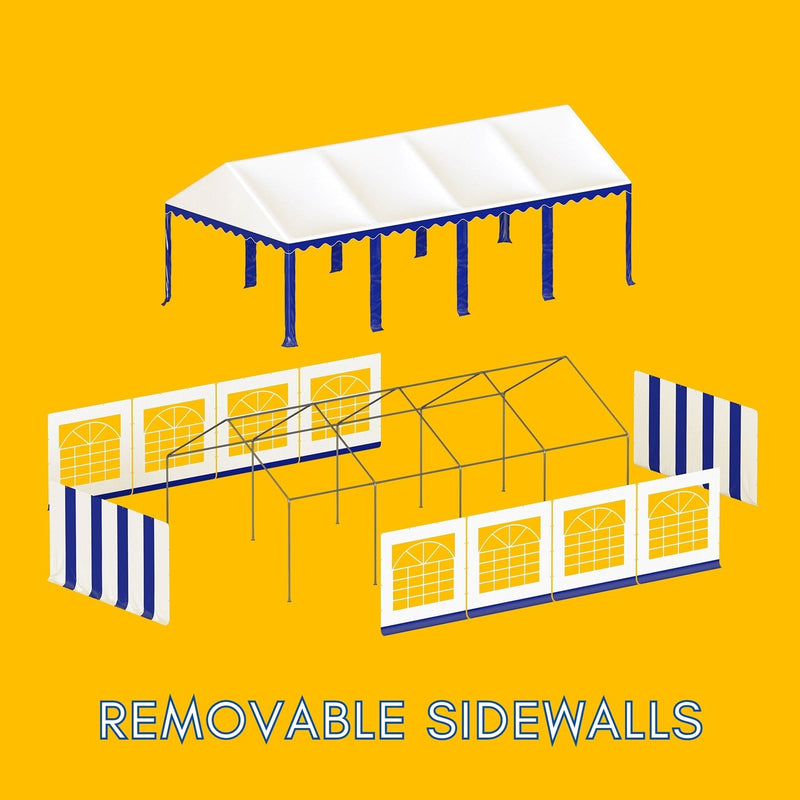 Phi Villa 26'X13' Heavy Duty Party Tent Wedding Event Shelter with Removable Sidewalls