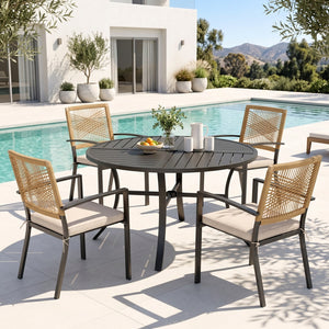 Sarasota 4/6/8-Seater Outdoor Dining Set with Round Table