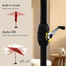 PHI VILLA 10ft 3 Tier Auto-tilt Patio Umbrella Outdoor Double Vented Umbrella