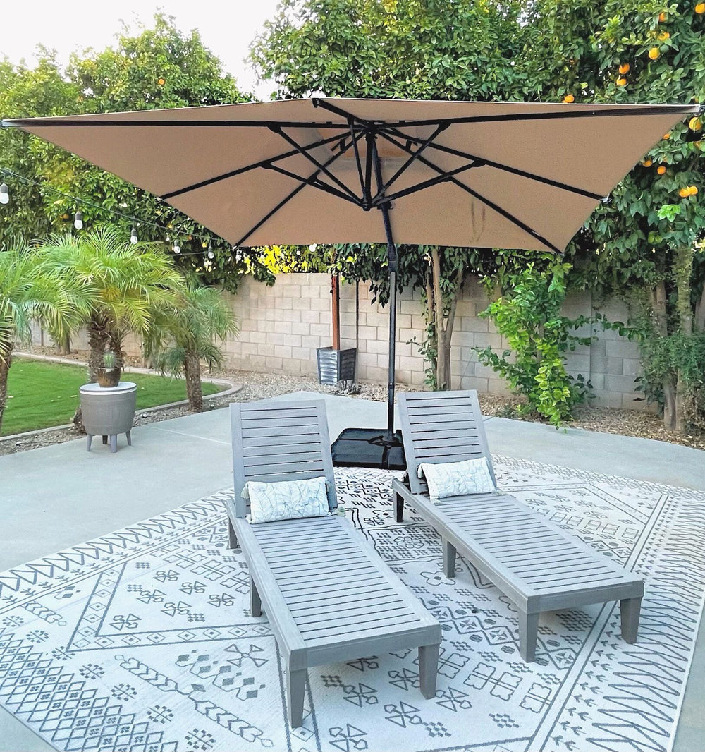 hepoe 10ft offset patio umbrella Amazon.com : Cantilever Umbrella, Large Outdoor Hanging Market Umbrella Large with Crank & Cross Base Waterproof UV Protection Umbrella for Backyard/Garden (10 ft, Navy) : Patio, Lawn 3.15 x 2.13Dia Rib 10ft Patio Square Offset Umbrella