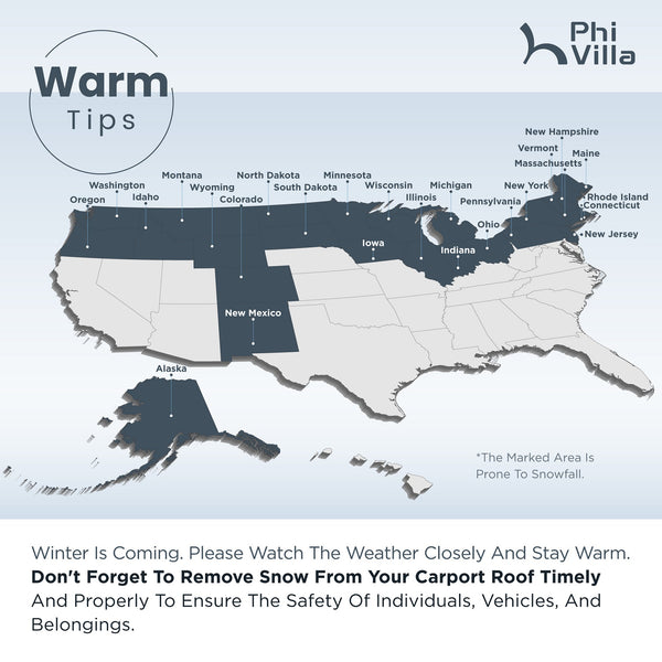 20x20ft 2 Car Metal Carport with Sides