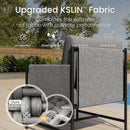 Grey KSLIN™ 5 Seat Patio Sofa with Marble Table