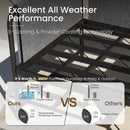 Grey KSLIN™ 5 Seat Patio Sofa with Marble Table