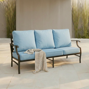 Patio Metal Loveseat-Add-On Couch for Diamond Sofa Set