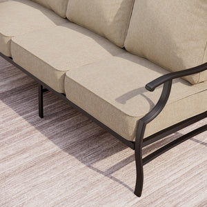 Patio Metal Loveseat-Add-On Couch for Diamond Sofa Set