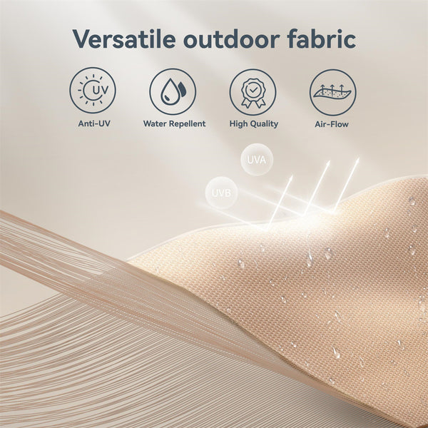 10ft 3 Tier Auto-tilt Patio Umbrella Outdoor Double Vented Umbrella