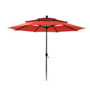 PHI VILLA 10ft 3 Tier Auto-tilt Patio Umbrella Outdoor Double Vented Umbrella