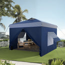 Phi Villa 10’ x 10’ Pop Up Canopy Tent with Sidewall 4 in 1 Outdoor Patio Gazebo