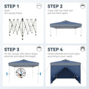 Phi Villa 10’ x 10’ Pop Up Canopy Tent with Sidewall 4 in 1 Outdoor Patio Gazebo