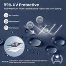 Phi Villa 10’ x 10’ Pop Up Canopy Tent with Sidewall 4 in 1 Outdoor Patio Gazebo