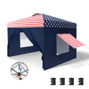 Phi Villa 10’ x 10’ Pop Up Canopy Tent with Sidewall 4 in 1 Outdoor Patio Gazebo