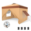 Phi Villa 10’ x 10’ Pop Up Canopy Tent with Sidewall 4 in 1 Outdoor Patio Gazebo