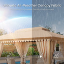 PHI VILLA 10’x13’ Patio Affordable Gazebo with Mosquito Net